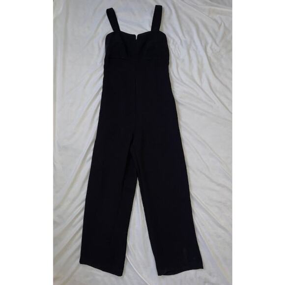 Derek Lam Design Nation Jumpsuit Minimalist Wedding Guest Black Sz S - Picture 5 of 11